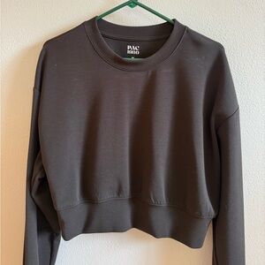 PacSun Black Cropped Sweatshirt